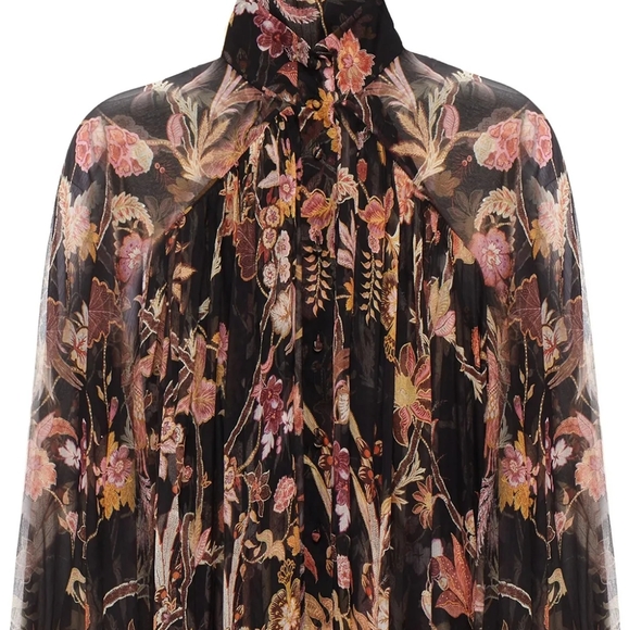 Zimmermann Tops - Zimmermann - wavelength floral silk blouse